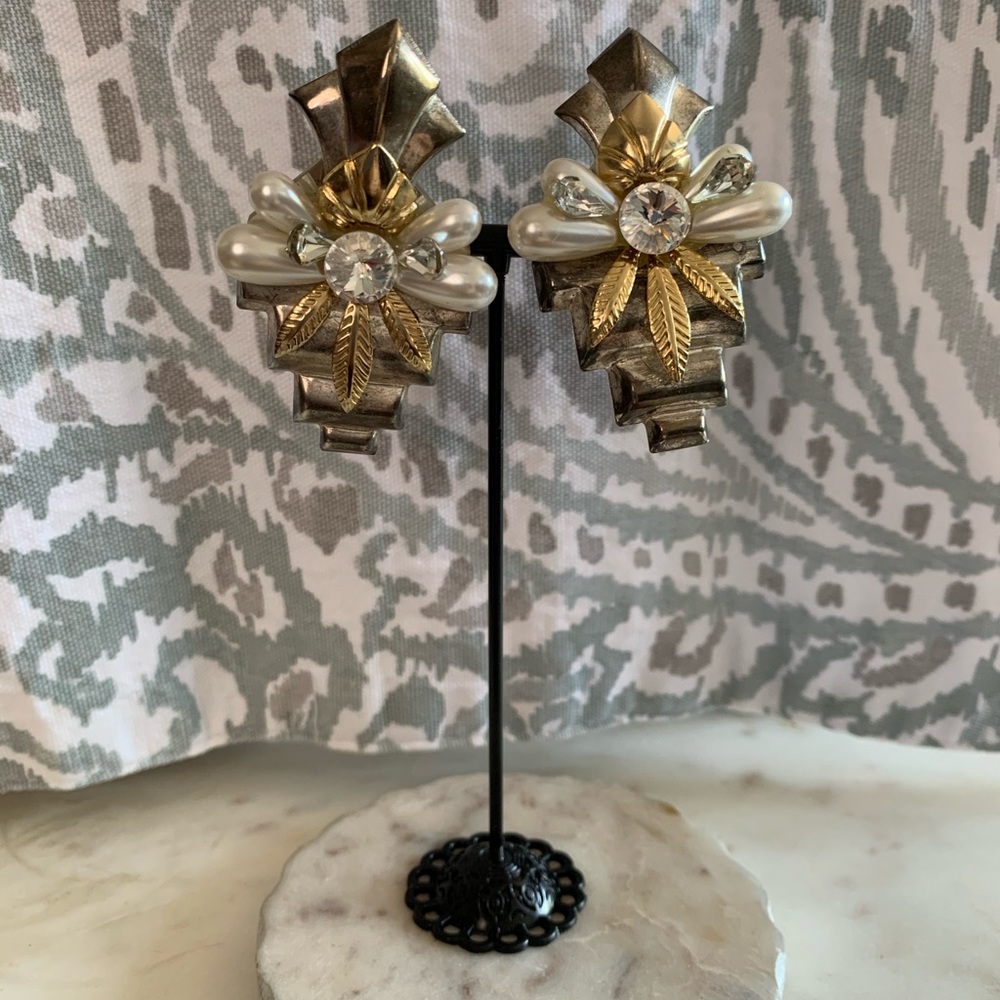 Large and in charge clip-on earrings!